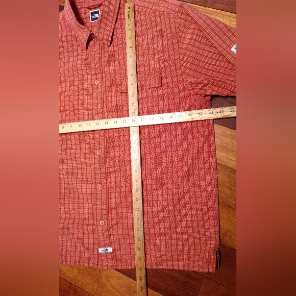 North Face Gorpcore Cotton Plaid Light Short Sleeve Button Up Shirt - L/XL - Picture 15 of 16